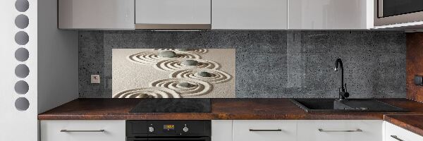Panneau crédence cuisine Pierres sable zen