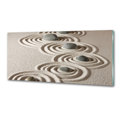 Panneau crédence cuisine Pierres sable zen