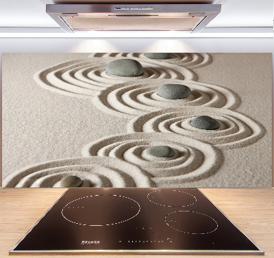 Panneau crédence cuisine Pierres sable zen