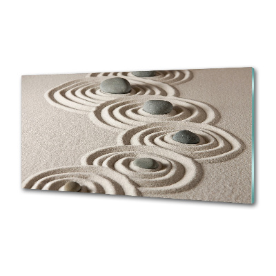 Panneau crédence cuisine Pierres sable zen