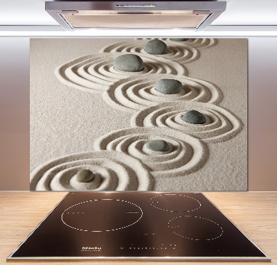 Panneau crédence cuisine Pierres sable zen