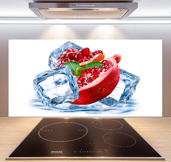 Crédence cuisine en verre Grenade avec de la glace