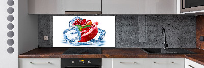 Crédence cuisine en verre Grenade avec de la glace