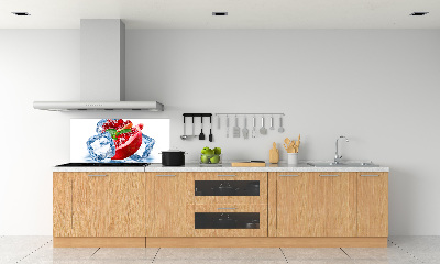 Crédence cuisine en verre Grenade avec de la glace