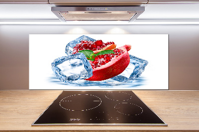 Crédence cuisine en verre Grenade avec de la glace