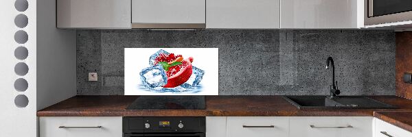 Crédence cuisine en verre Grenade avec de la glace