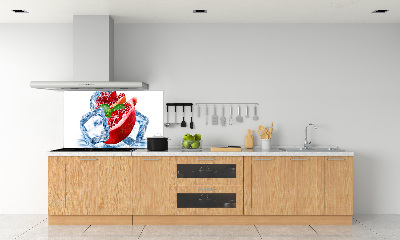 Crédence cuisine en verre Grenade avec de la glace