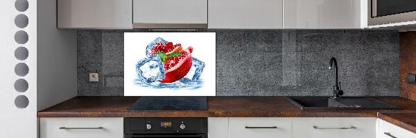 Crédence cuisine en verre Grenade avec de la glace