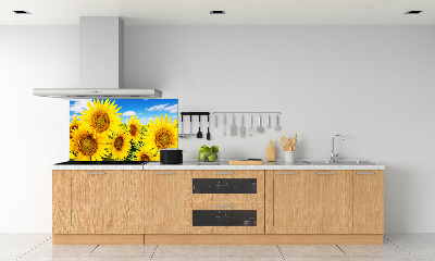 Crédence en verre avec motif Tournesol