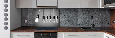 Verre pour crédence Six ampoules électriques