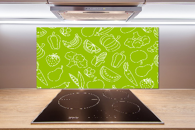 Verre pour crédence Fruits et légumes