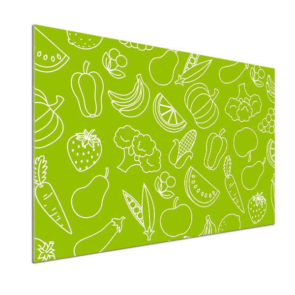 Verre pour crédence Fruits et légumes