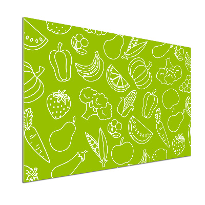 Verre pour crédence Fruits et légumes