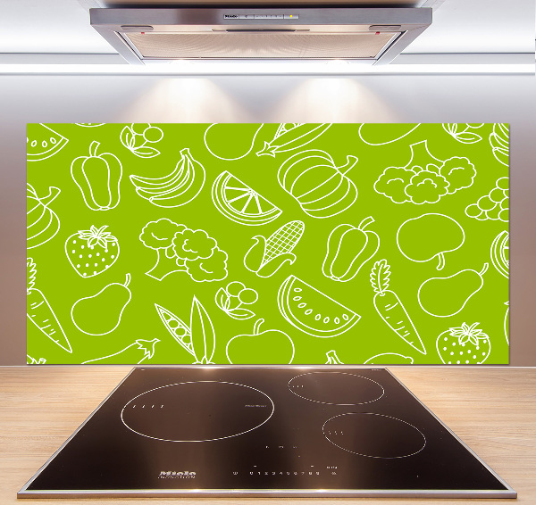 Verre pour crédence Fruits et légumes