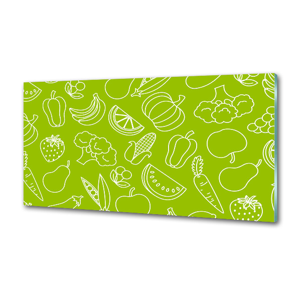 Verre pour crédence Fruits et légumes