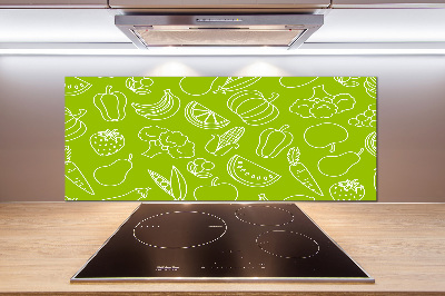 Verre pour crédence Fruits et légumes