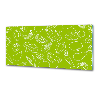 Verre pour crédence Fruits et légumes