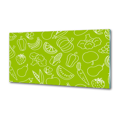 Verre pour crédence Fruits et légumes