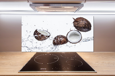 Crédence cuisine en verre Noix de coco et eau