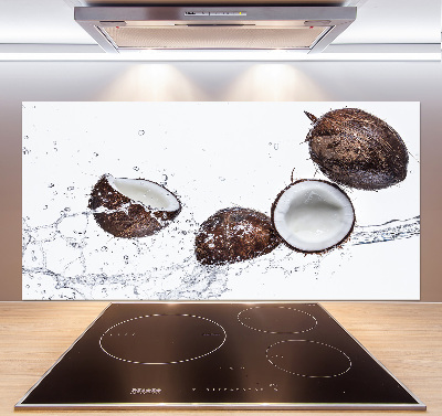 Crédence cuisine en verre Noix de coco et eau