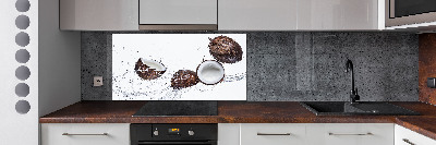 Crédence cuisine en verre Noix de coco et eau