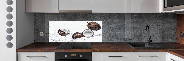 Crédence cuisine en verre Noix de coco et eau