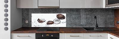 Crédence cuisine en verre Noix de coco et eau