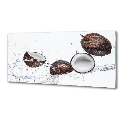 Crédence cuisine en verre Noix de coco et eau