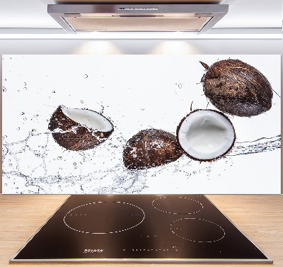 Crédence cuisine en verre Noix de coco et eau