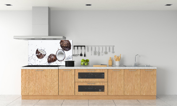 Crédence cuisine en verre Noix de coco et eau