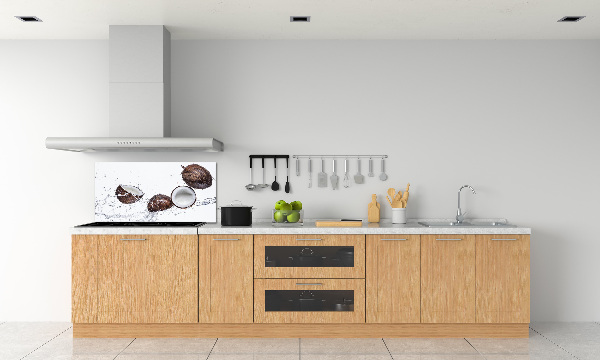 Crédence cuisine en verre Noix de coco et eau