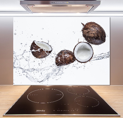Crédence cuisine en verre Noix de coco et eau