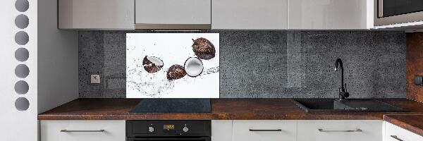 Crédence cuisine en verre Noix de coco et eau