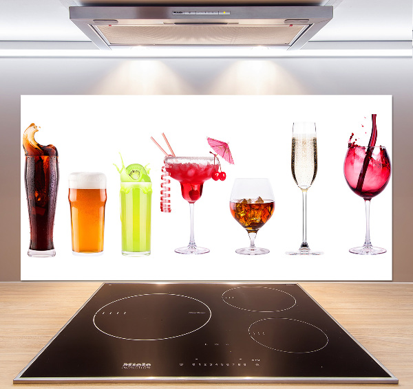 Crédence cuisine en verre Ensemble de boissons