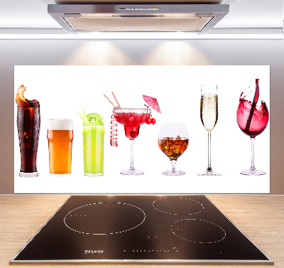 Crédence cuisine en verre Ensemble de boissons