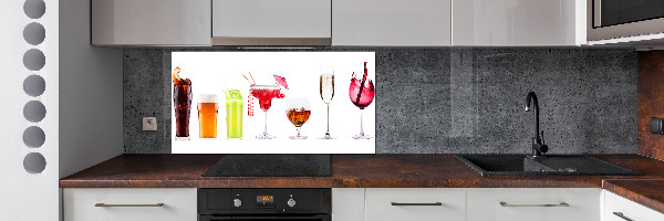 Crédence cuisine en verre Ensemble de boissons