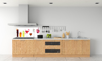 Crédence cuisine en verre Ensemble de boissons