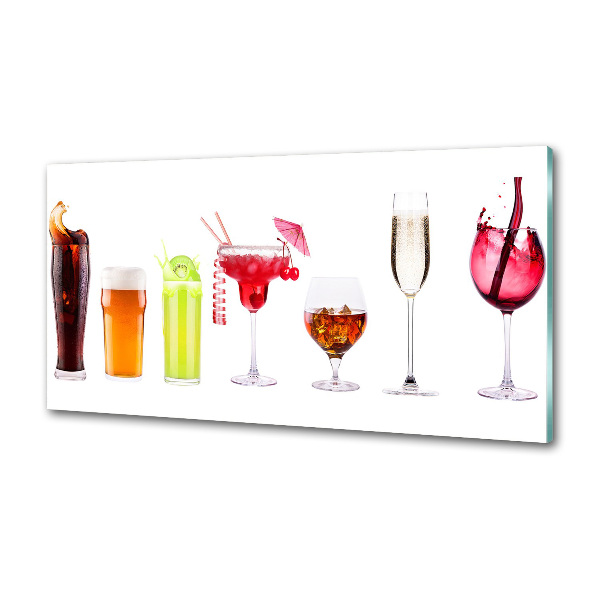 Crédence cuisine en verre Ensemble de boissons