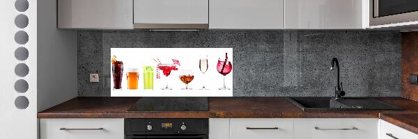 Crédence cuisine en verre Ensemble de boissons