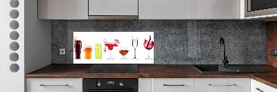 Crédence cuisine en verre Ensemble de boissons
