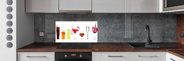 Crédence cuisine en verre Ensemble de boissons