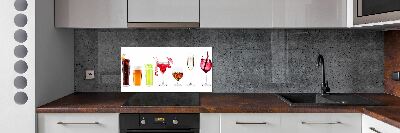 Crédence cuisine en verre Ensemble de boissons