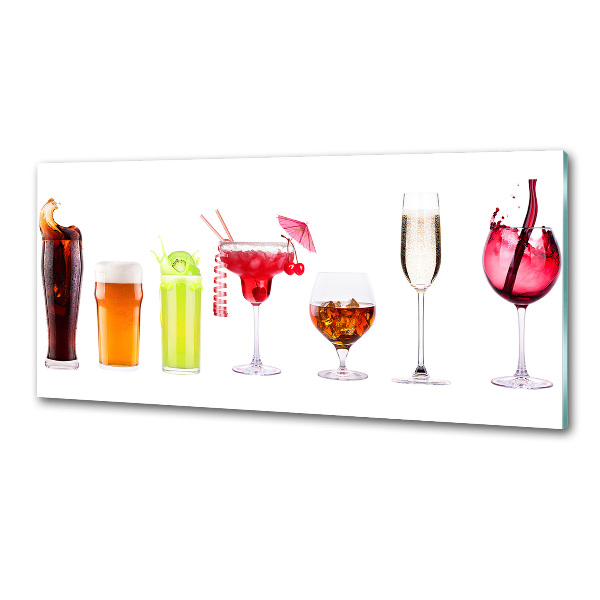 Crédence cuisine en verre Ensemble de boissons