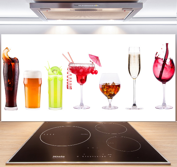 Crédence cuisine en verre Ensemble de boissons