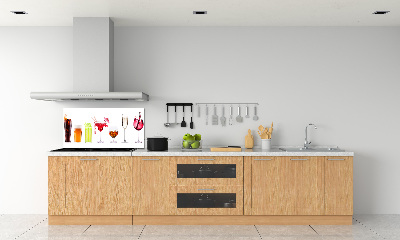 Crédence cuisine en verre Ensemble de boissons
