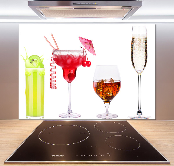 Crédence cuisine en verre Ensemble de boissons