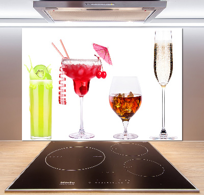 Crédence cuisine en verre Ensemble de boissons