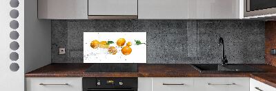Crédence cuisine en verre Oranges et eau