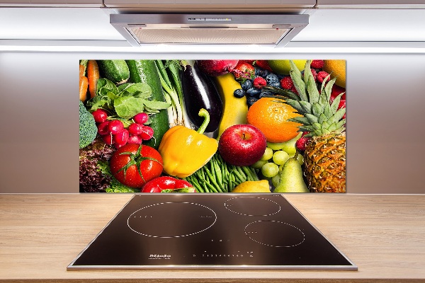 Crédence cuisine en verre Légumes et fruits