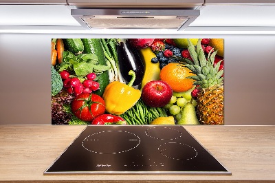 Crédence cuisine en verre Légumes et fruits